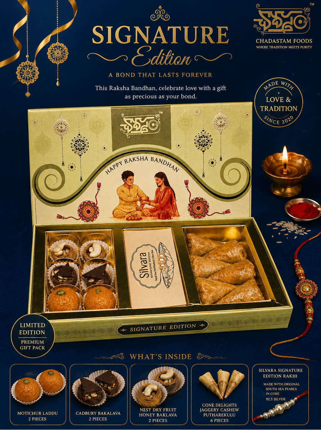 Silvara Signature Edition Rakhi Box